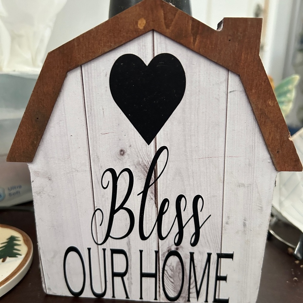 Bless Our Home Table Sign